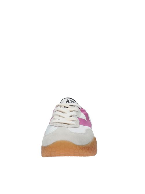 Sneakers in tessuto e camoscio KEH NOO | S00KW9312BIANCO-FUXIA-GRIGIO